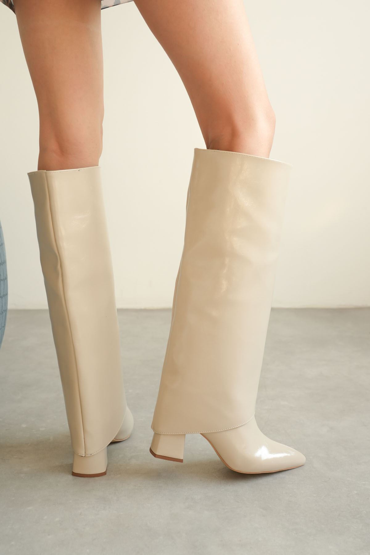 Kadın Wanda Tak Çıkar Çizme - Ten-Rugan