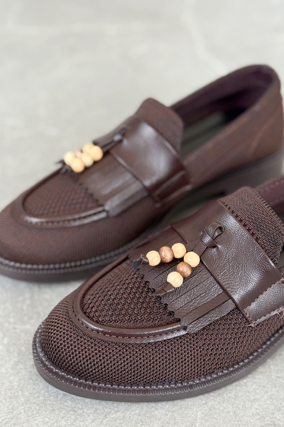 Kadın Ojox Püsküllü Loafer  - Kahve