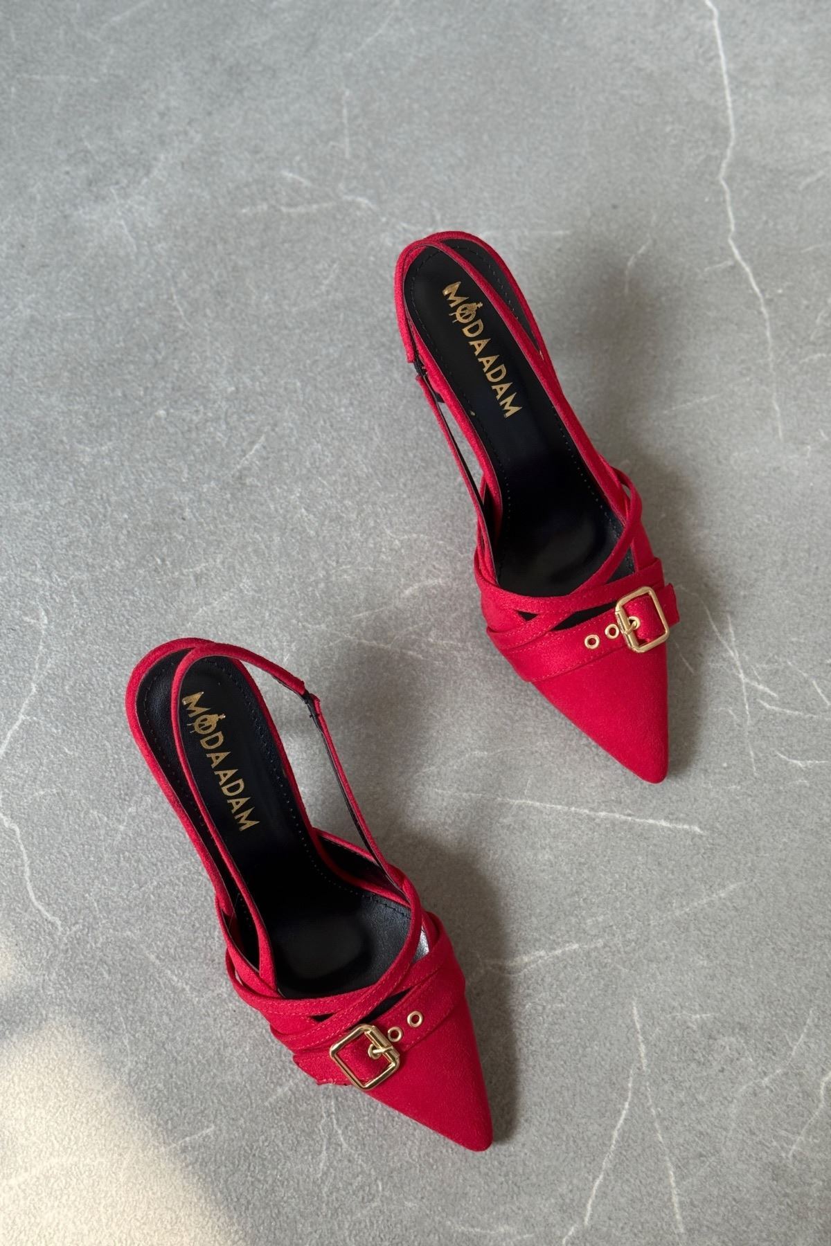 Kadın Wille İnce Topuklu Ayakkabı - Kırmızı