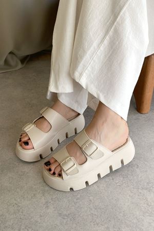 Kadın Vesnor Kalın Tabanlı Terlik - Ten