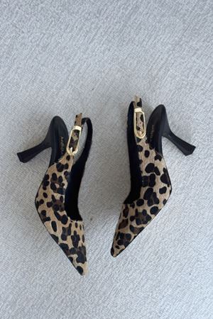 Kadın Ovis Sivri Topuklu Ayakkabı - Leopar