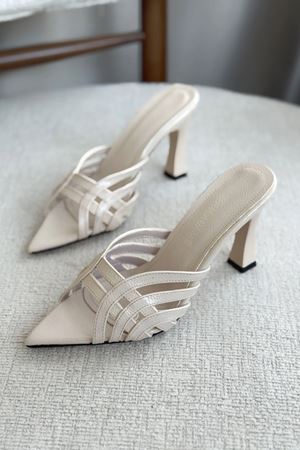 Kadın Wospe Topuklu Terlik - Ten-Rugan