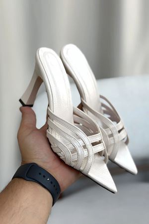 Kadın Wospe Topuklu Terlik - Ten-Rugan