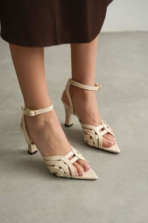 Kadın Focus Topuklu Ayakkabı - Ten-Rugan