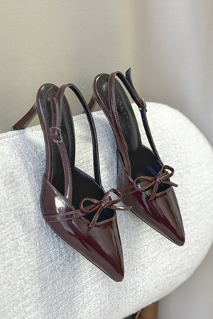 Kadın Sinco Fiyonklu Topuklu Ayakkabı - Kahve-Rugan