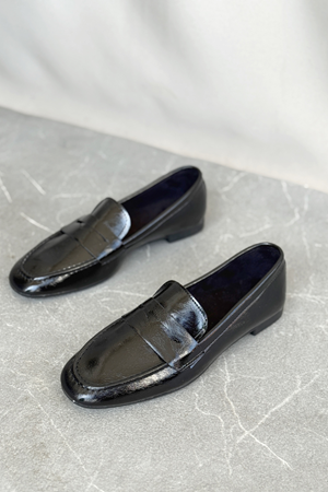 Kadın Olbin Düz Taban Babet - Kahve-Rugan