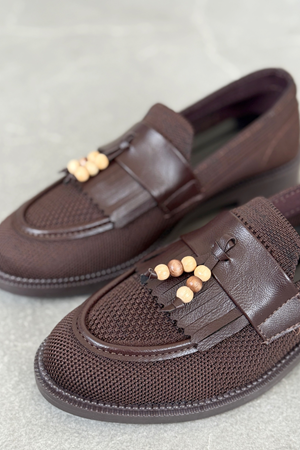Kadın Ojox Püsküllü Loafer  - Kahve
