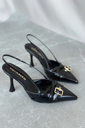 Kadın Wille İnce Topuklu Ayakkabı - siyah-rugan