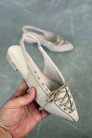 Kadın Tosac Bağcıklı Babet - Vizon