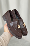 Kadın Ojox Püsküllü Loafer  - Kahve